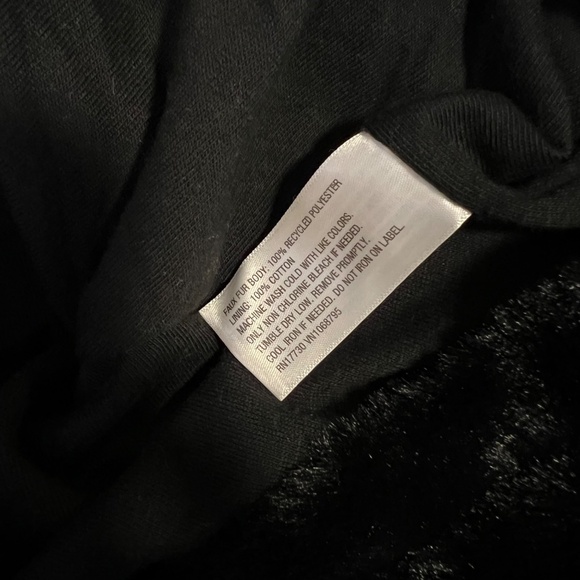 A New Day XXL Black Faux Fur Half-Zip Pullover - Picture 8 of 10